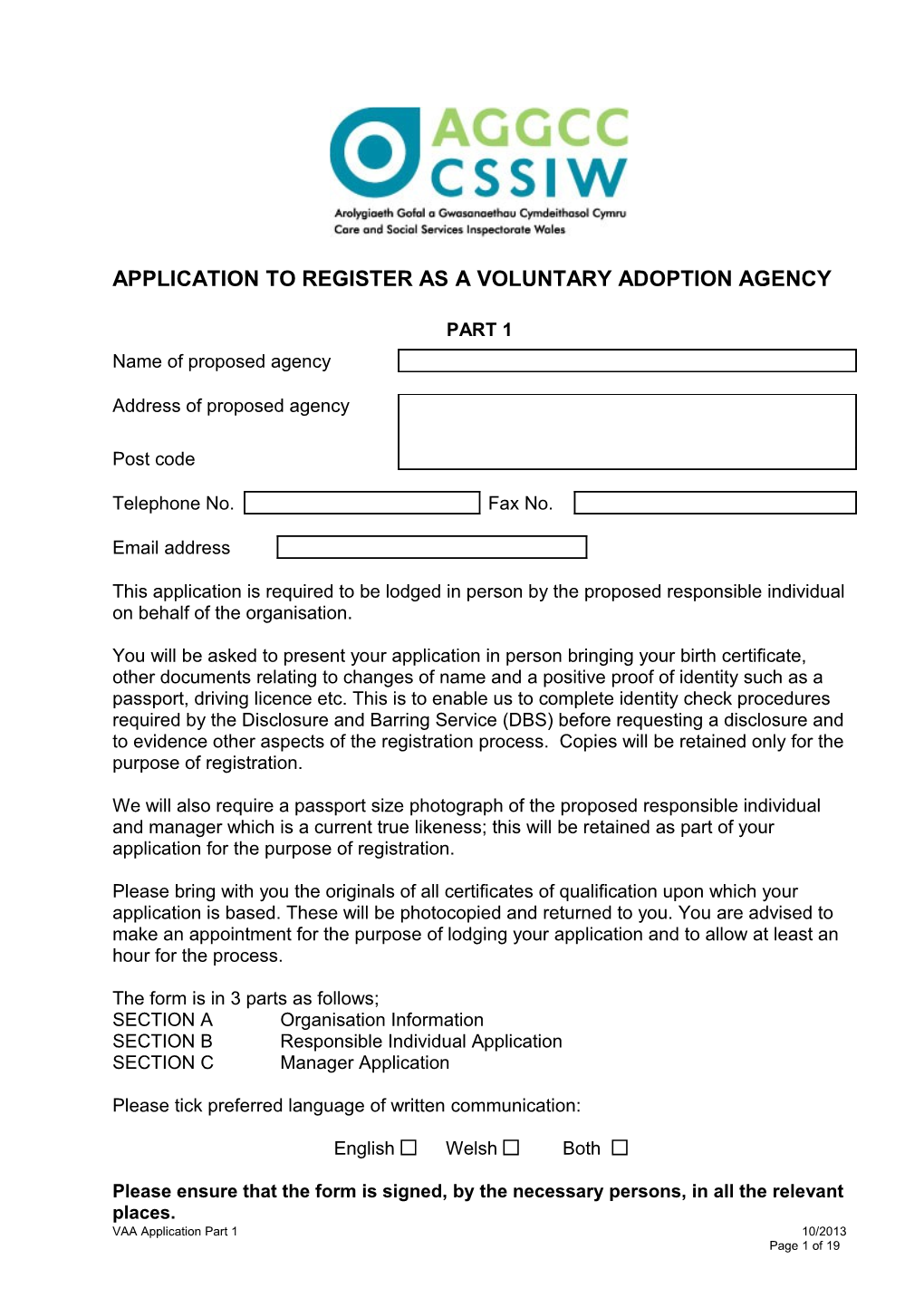 Full Name of the Applicant Date of Birth