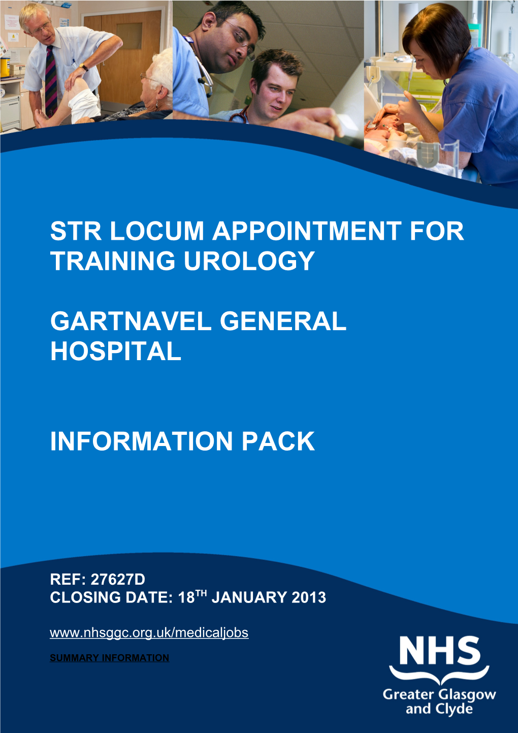 Str Locum Appointment for Training Urology