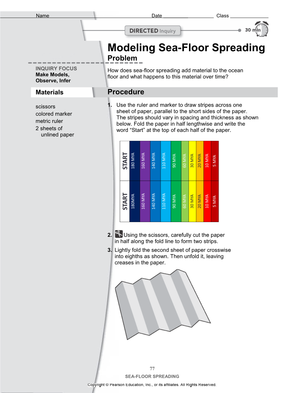 Modeling Sea-Floor Spreading