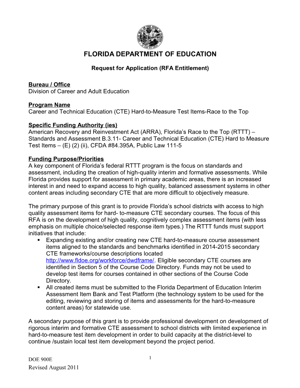 Florida Department of Education s8