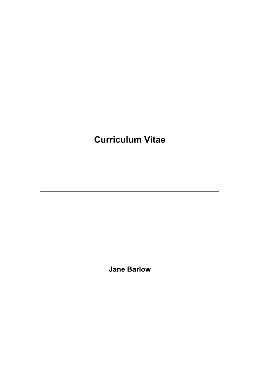 Curriculum Vitae s266