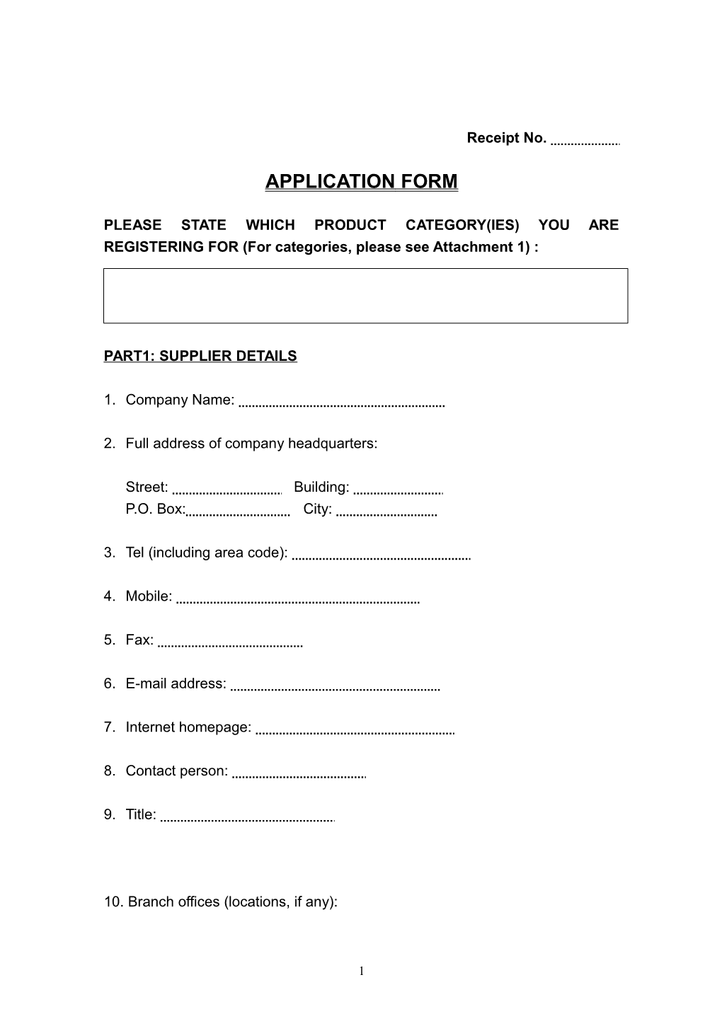 Application Form s71