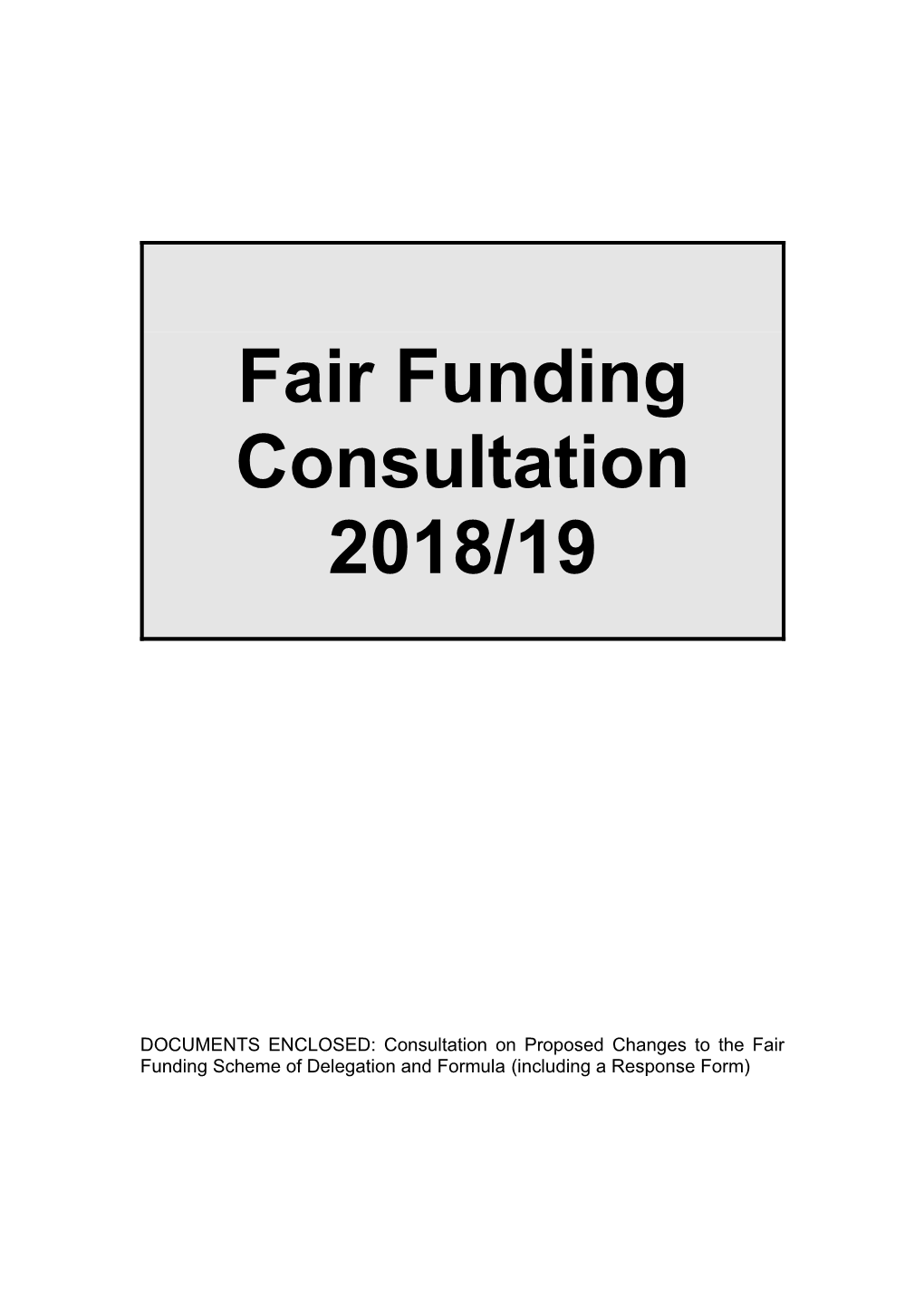 Fair Funding : LMS Allocation Changes 2001/2002