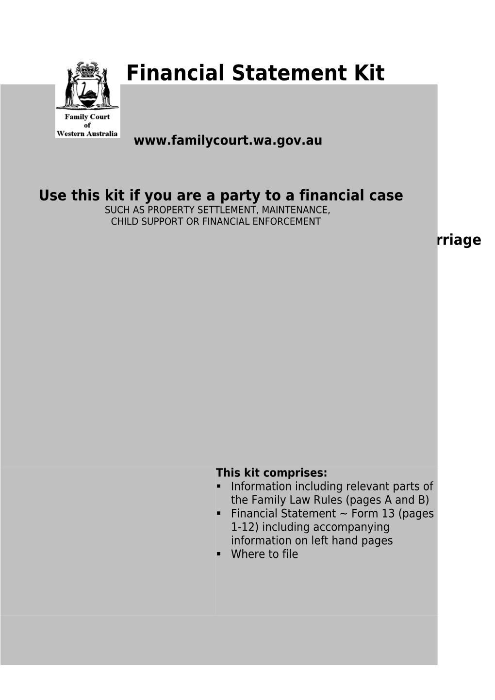 Use This Kit When Asking for Court Orders to End a Marriage