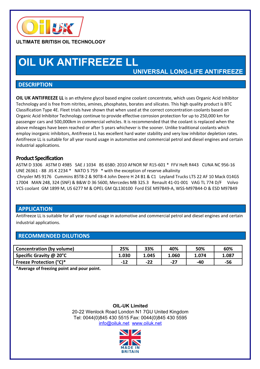 Ultimate British Oil Technology