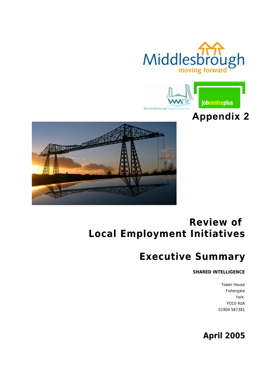 Local Employment Initiatives