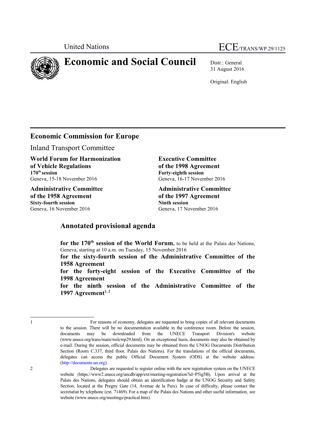 Economic Commission for Europe s61