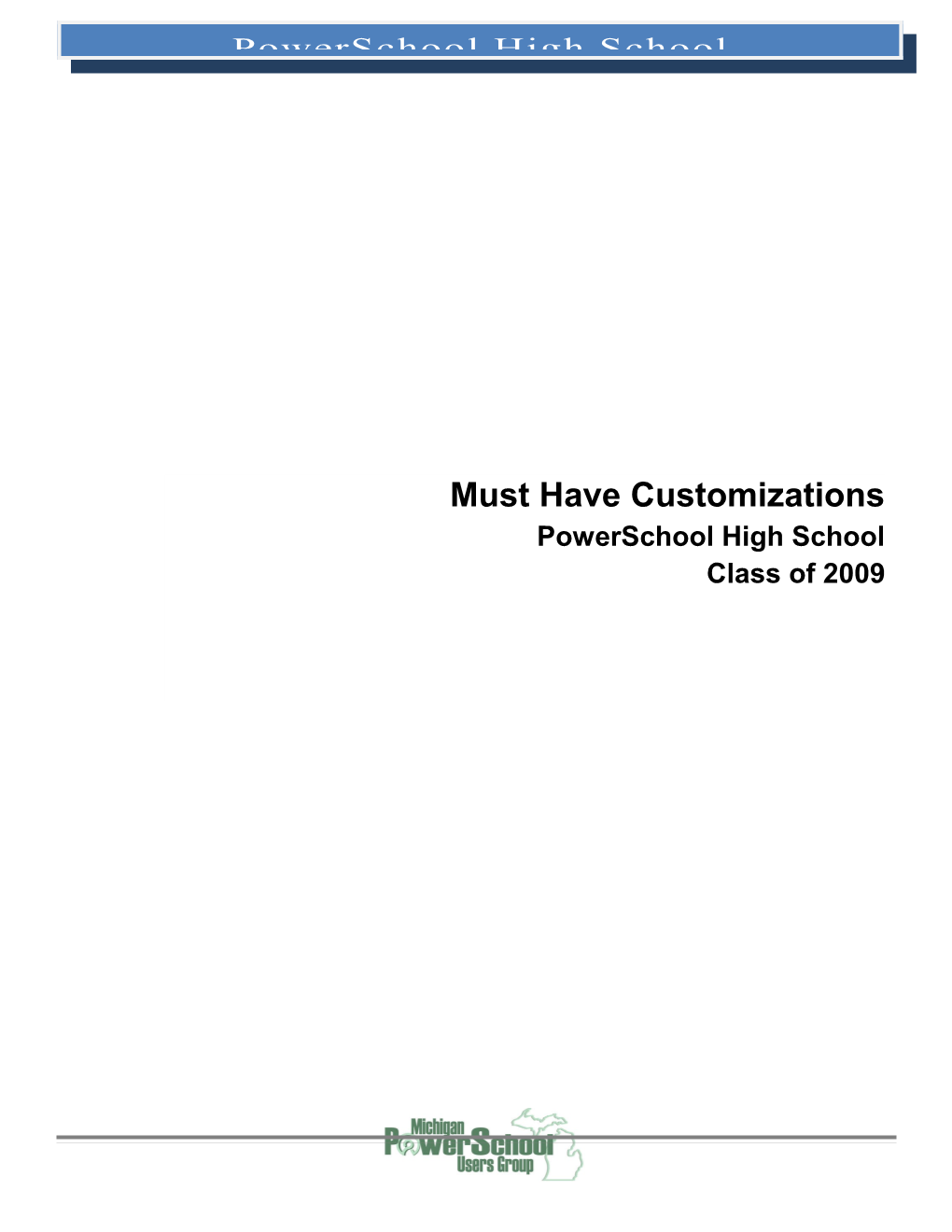 Customization Basics