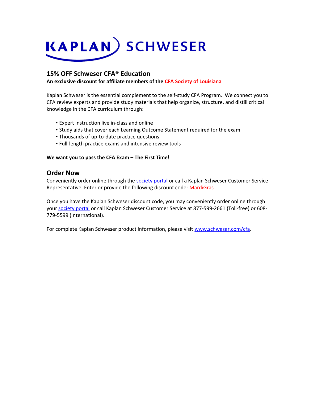 Kaplan Schweser Resources