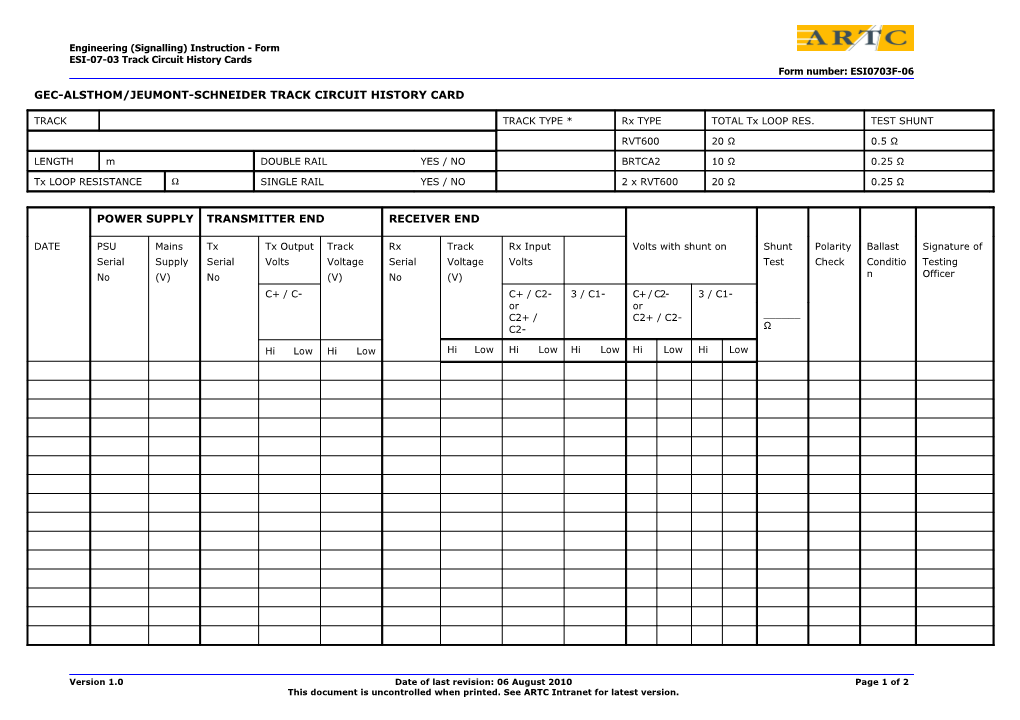 Ete-01-01: Form 1 Rail Break Report s2