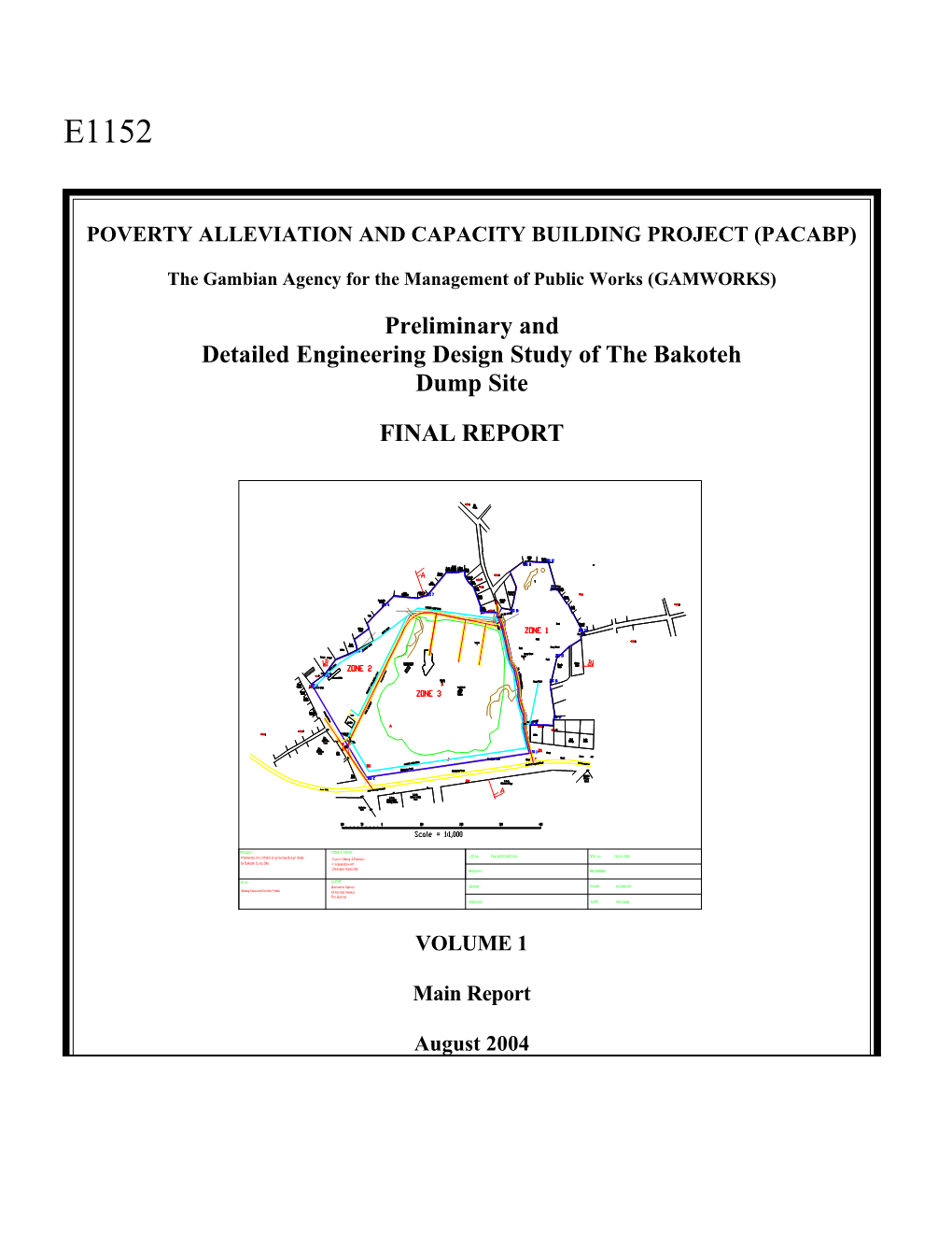 The Gambian Agency for the Management Preliminary and Detailed Engineering Design