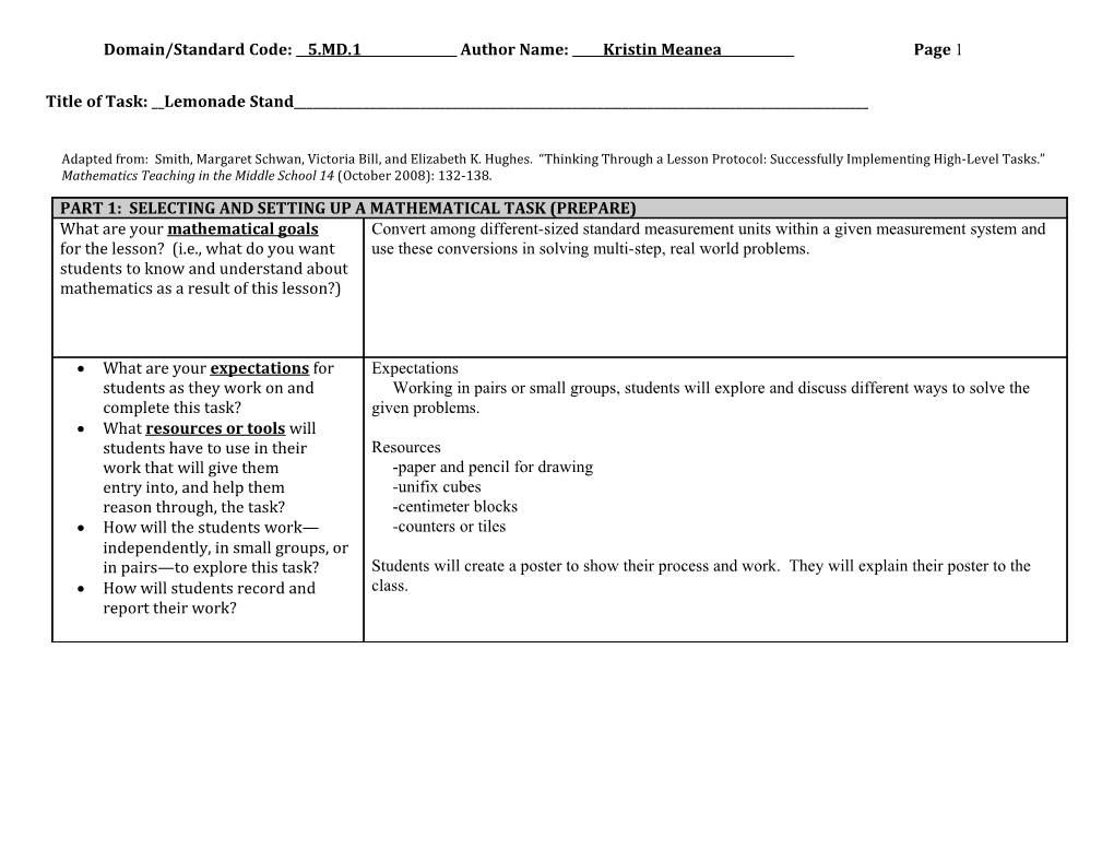 Thinking Through a Lesson Protocol (TTLP) Template s34