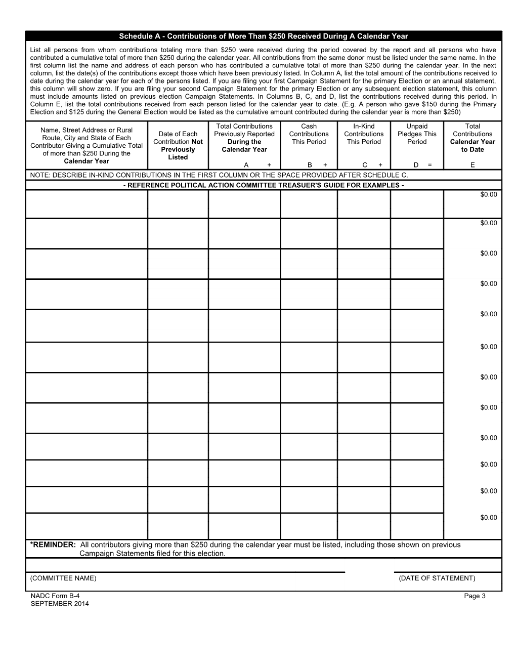 NADC Form B-4 Page 3 SEPTEMBER 2014