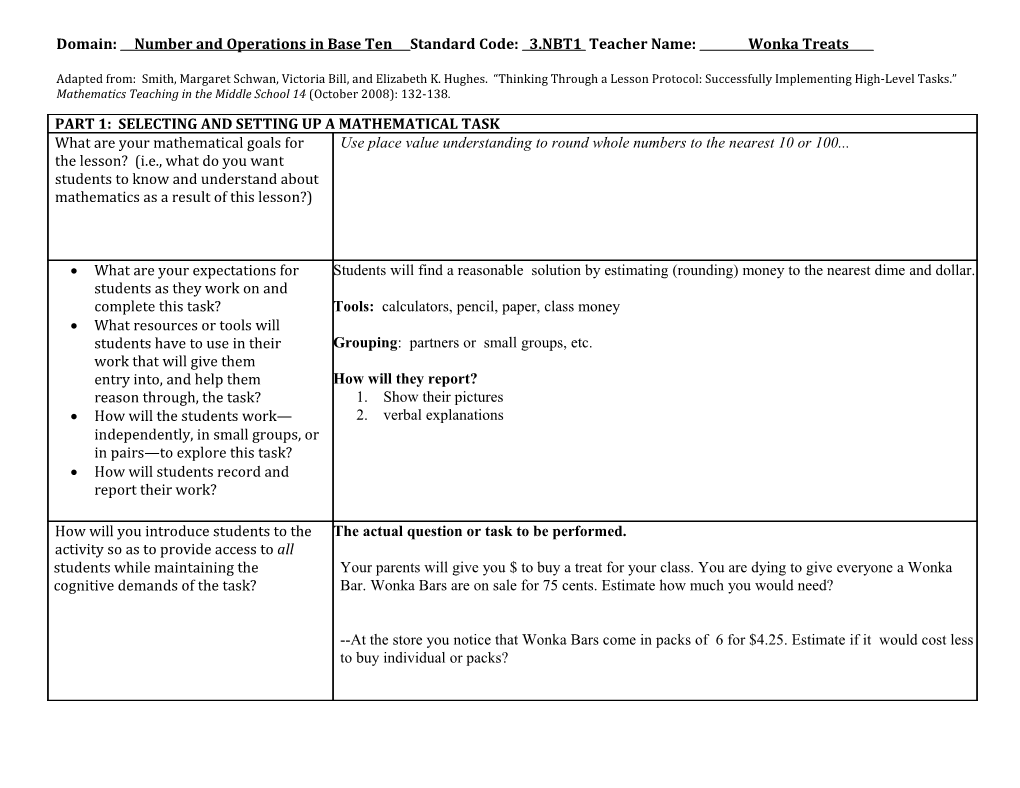 Thinking Through a Lesson Protocol (TTLP) Template s21