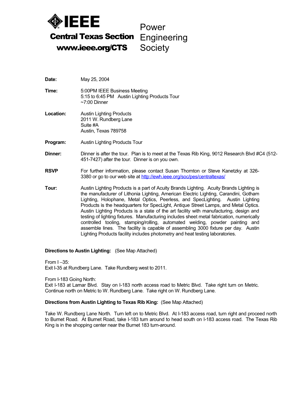 IEEE Meeting Announcement