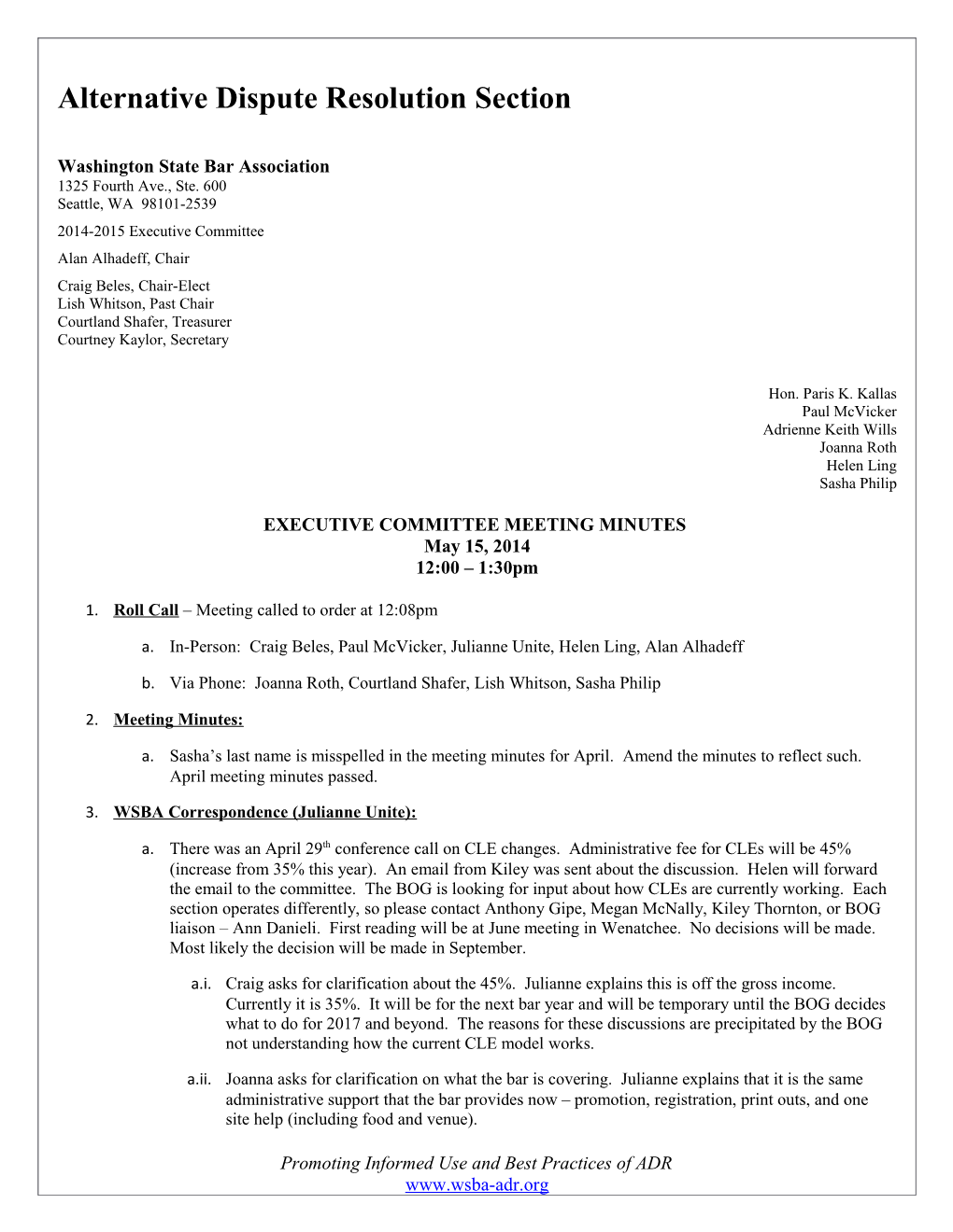 Executive Committee Meeting Minutes s1