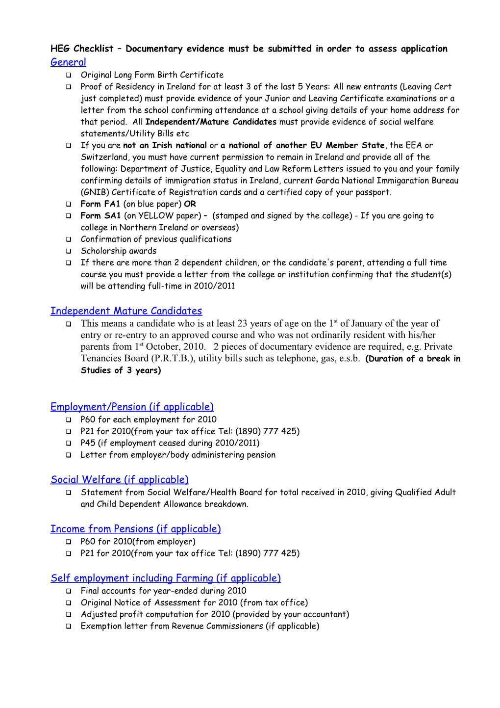 Higher Education Grant Scheme 2005