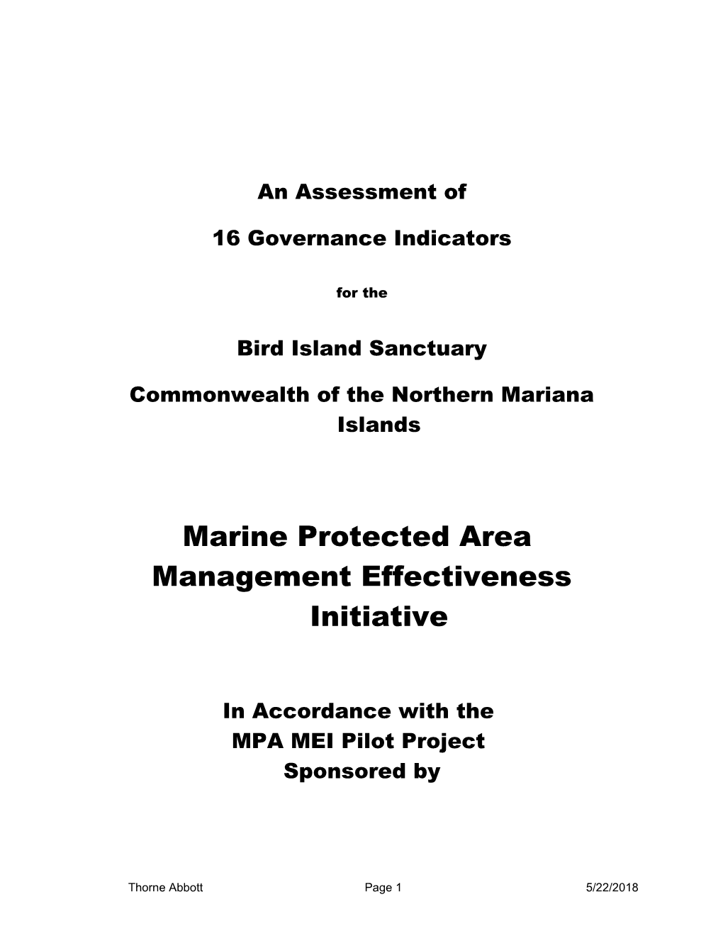 16 Governance Indicators