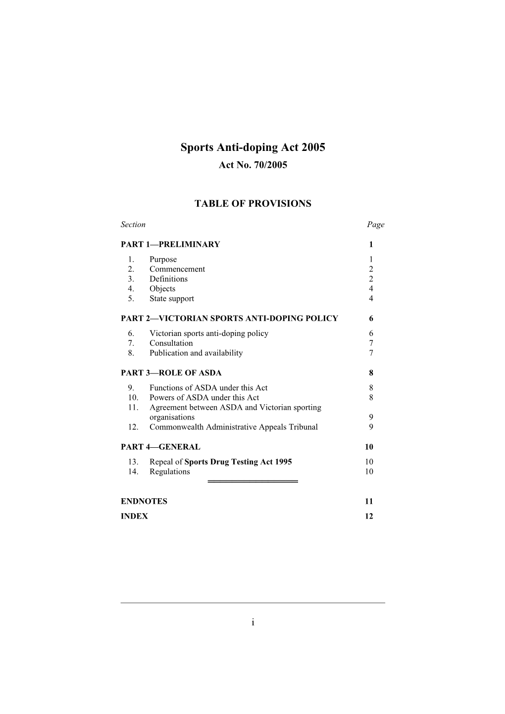 Sports Anti-Doping Act 2005