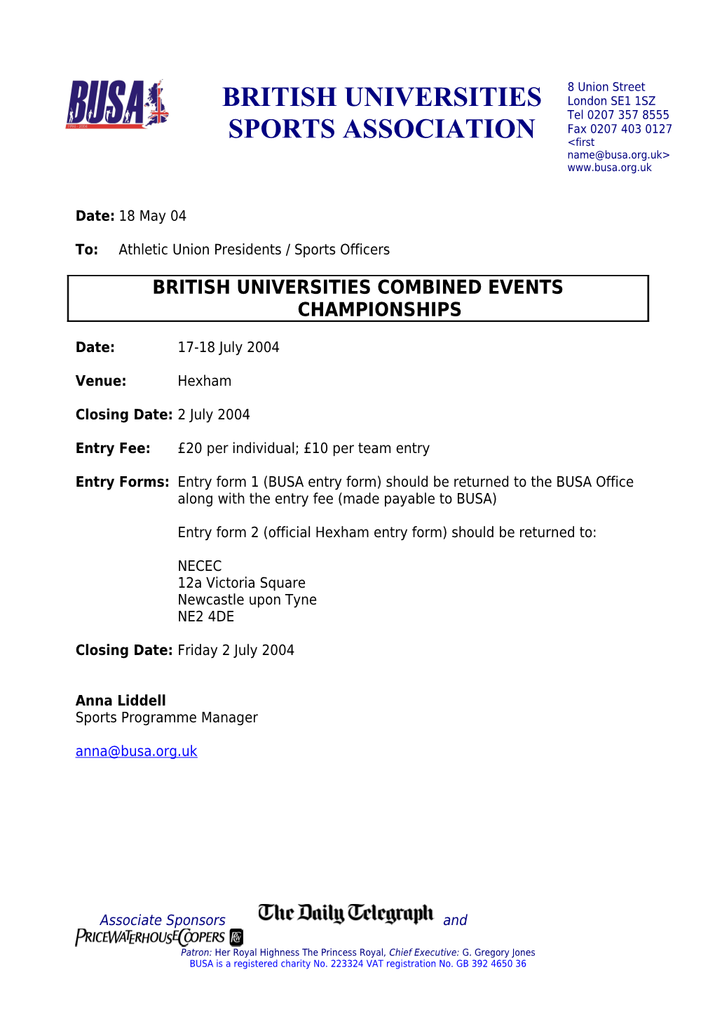 British Universities Combined Events Championships