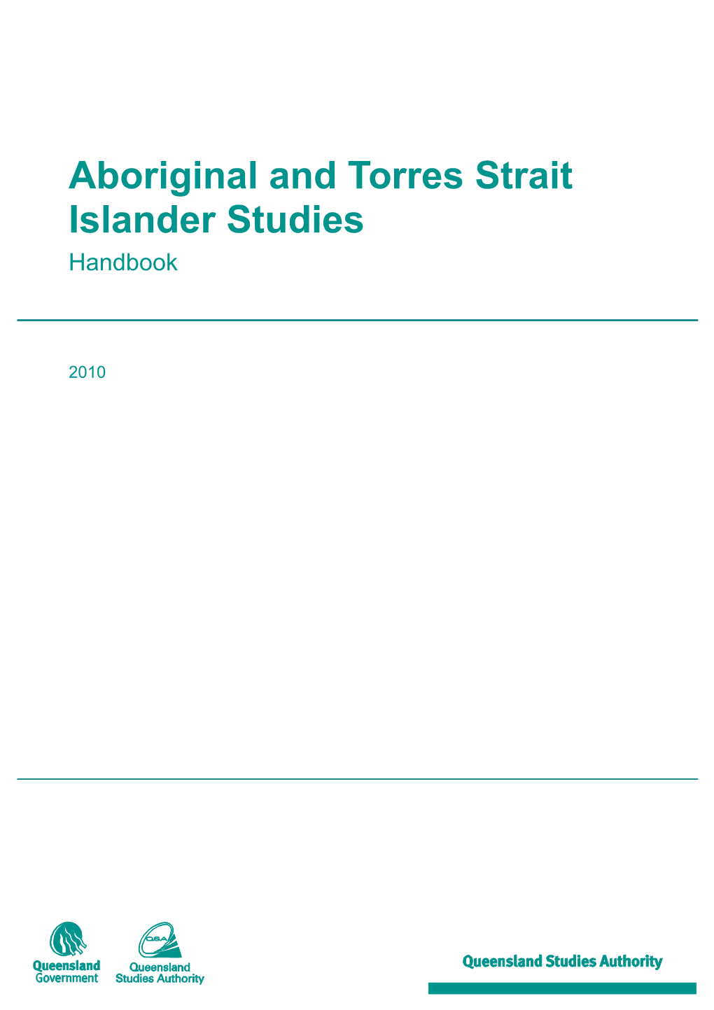 Aboriginal & Torres Strait Islander Studies Handbook 2010