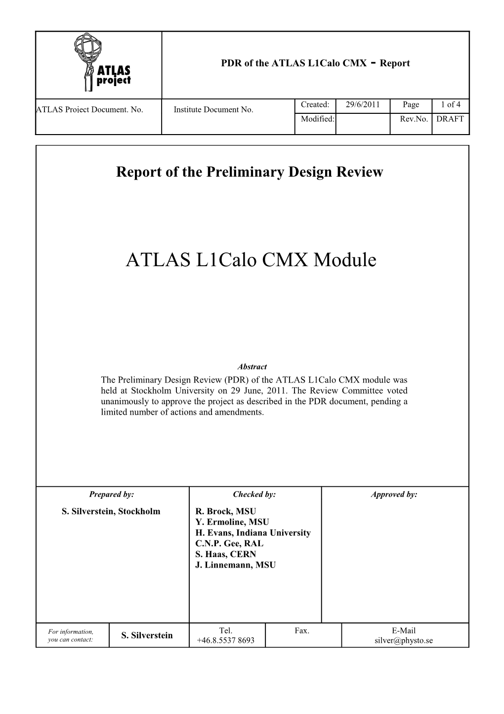 ATLAS Project Document
