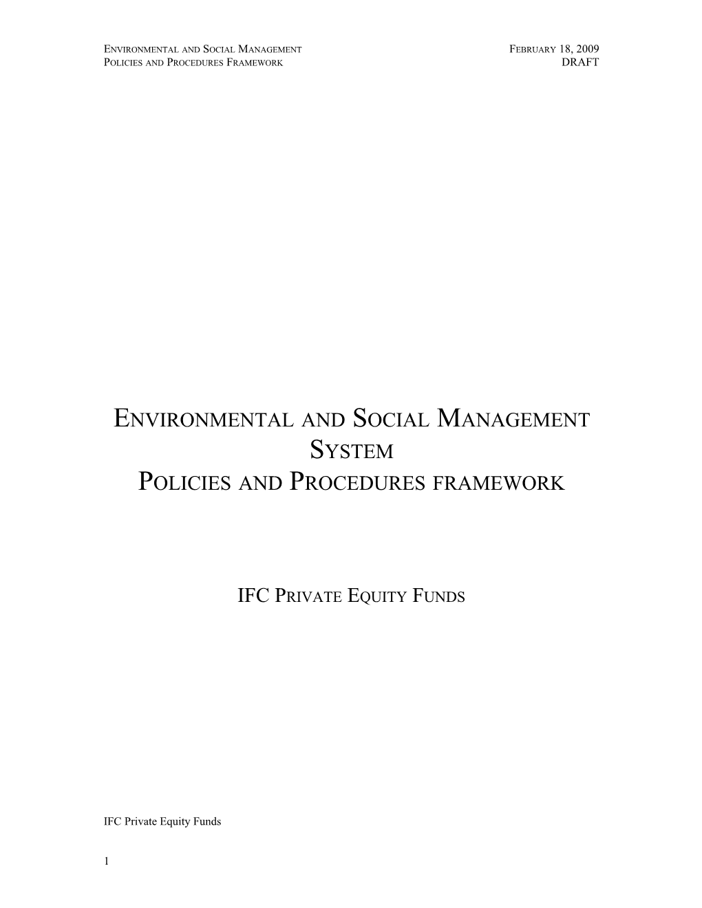 Environmental and Social Management System