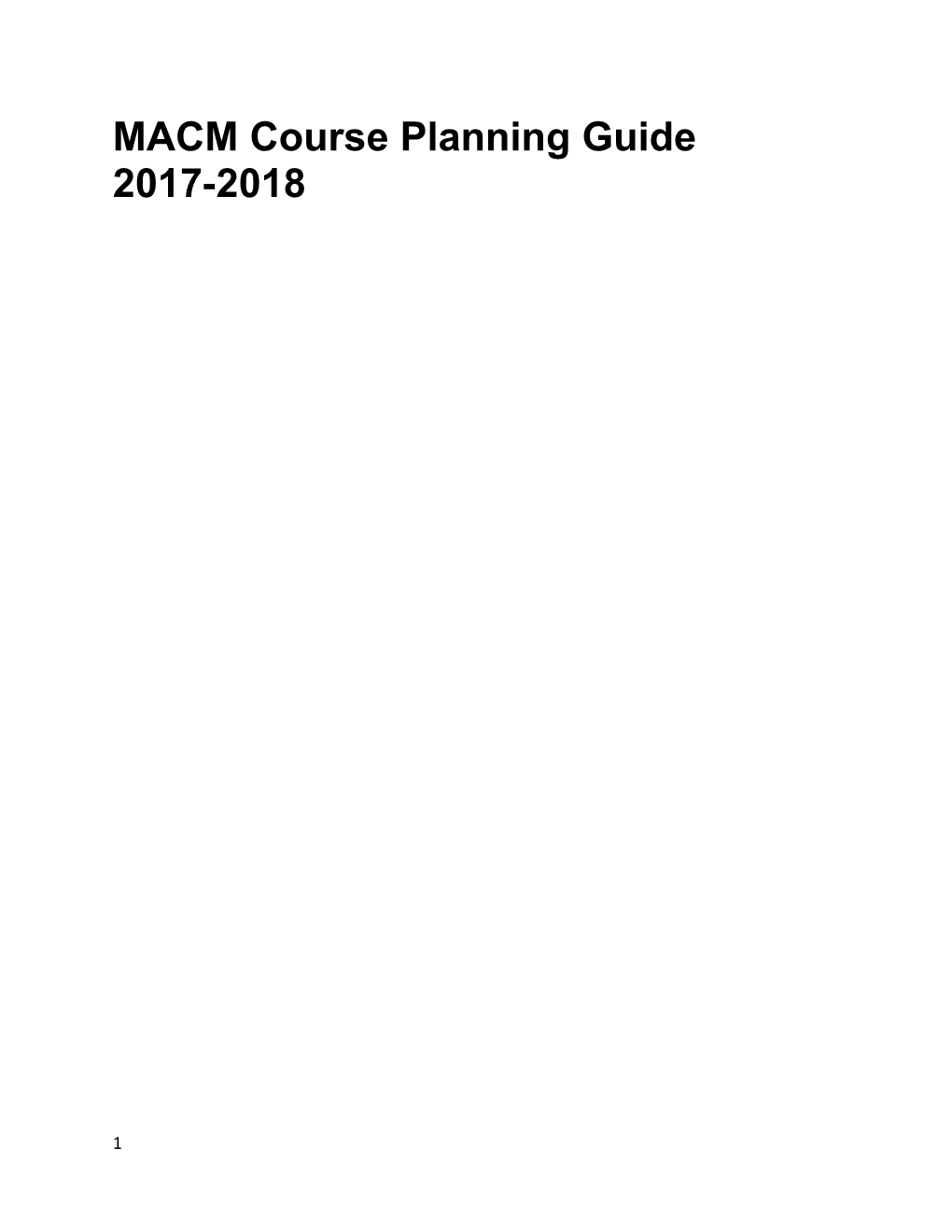 MACM Course Planning Guide
