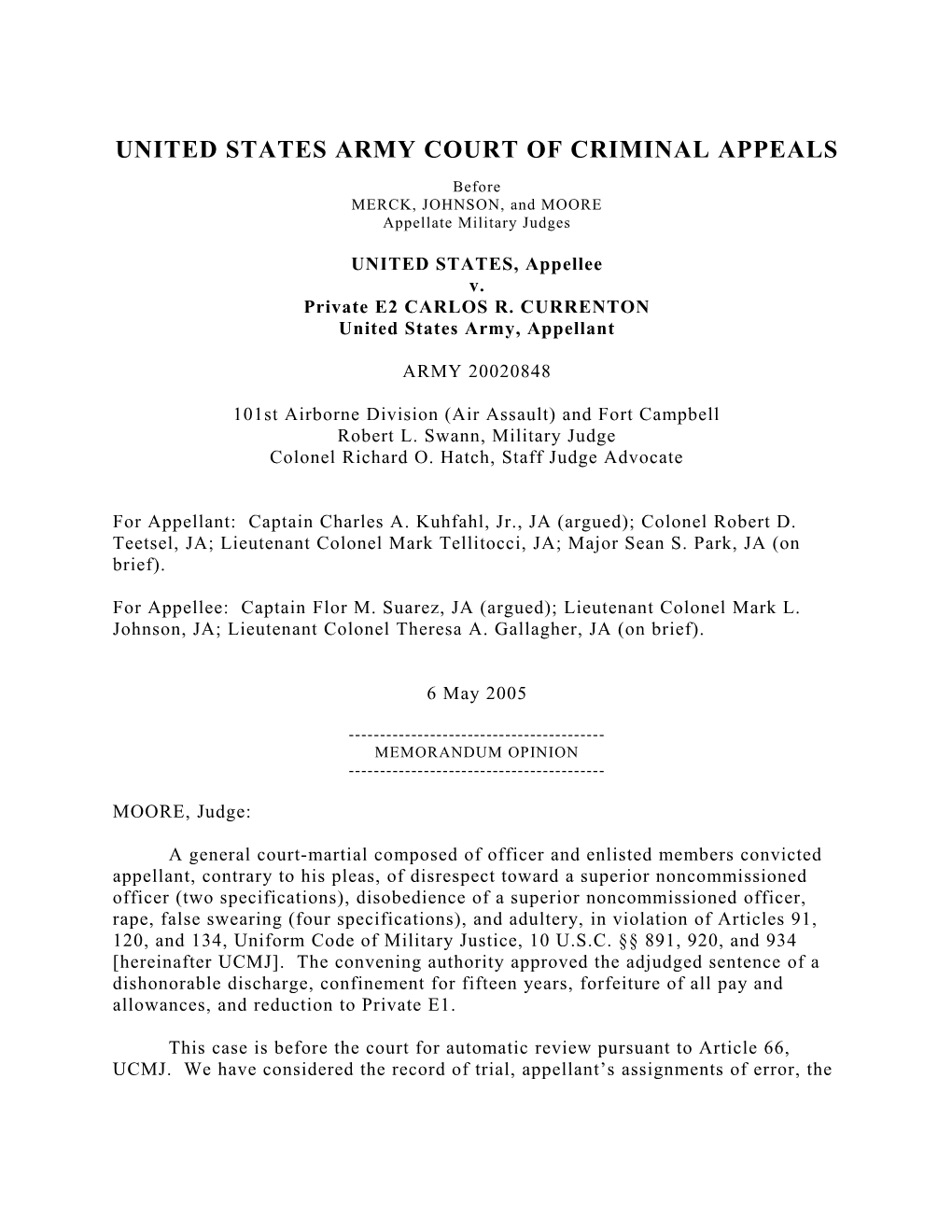 United States Army Court of Criminal Appeals s3
