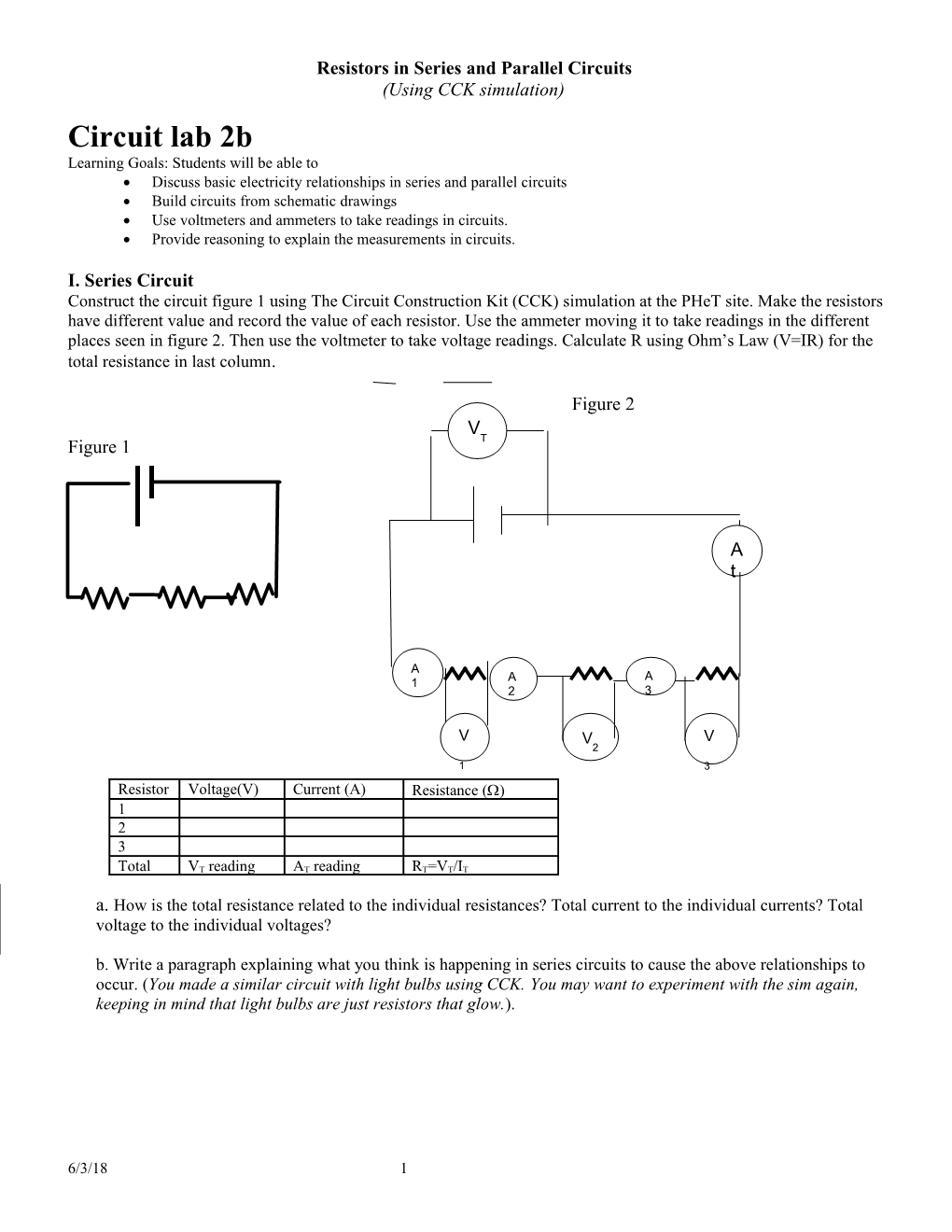 Resistors in Series and Parallel Circuits s1