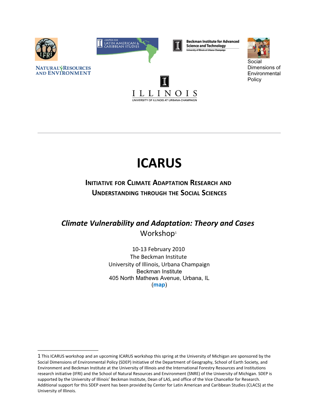 Initiative for Climate Adaptation Research And