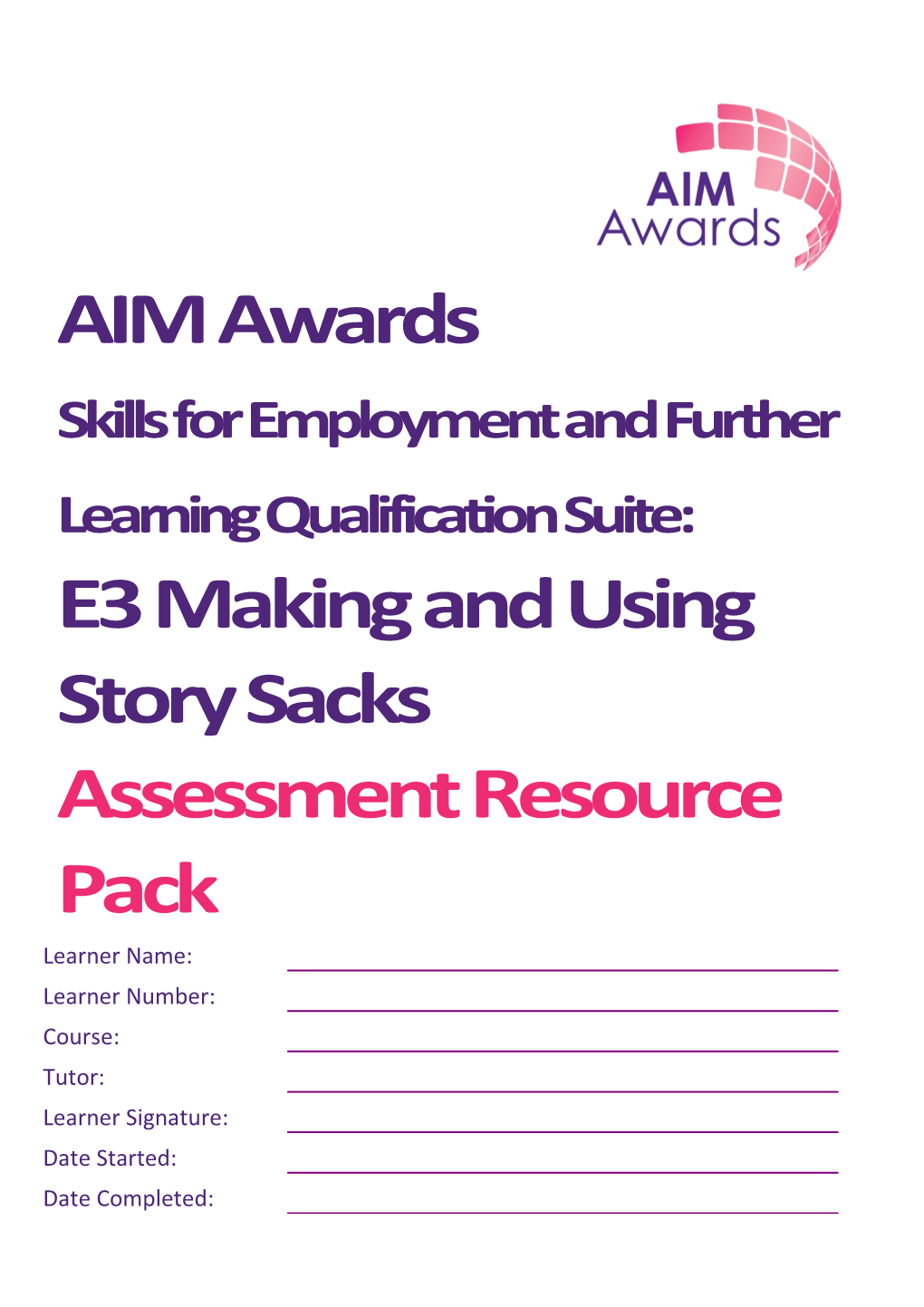 Skills for Employment and Further Learning Qualification Suite