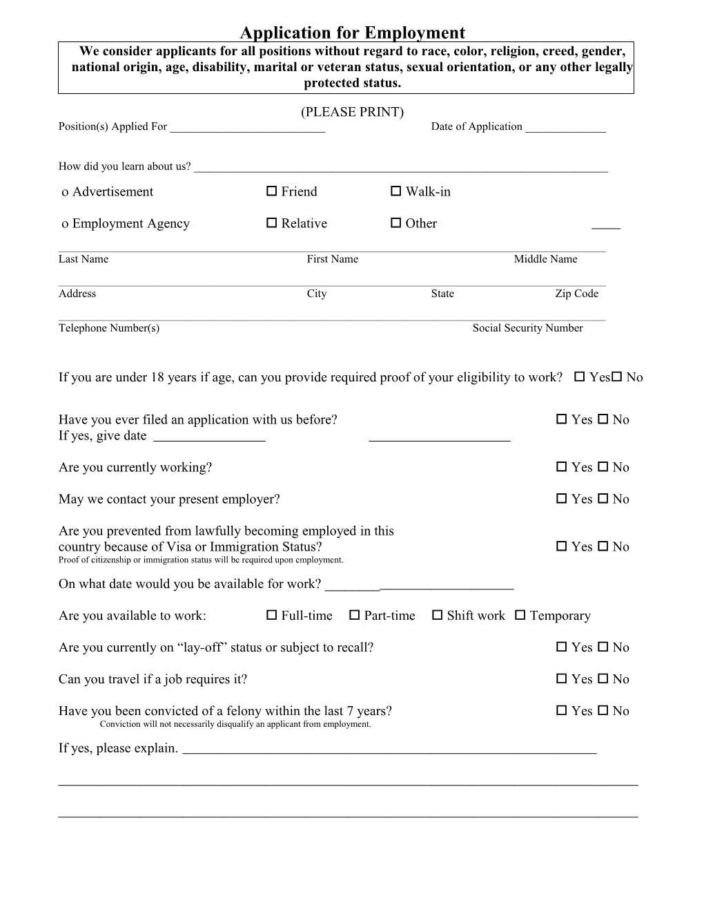 Application for Employment s4