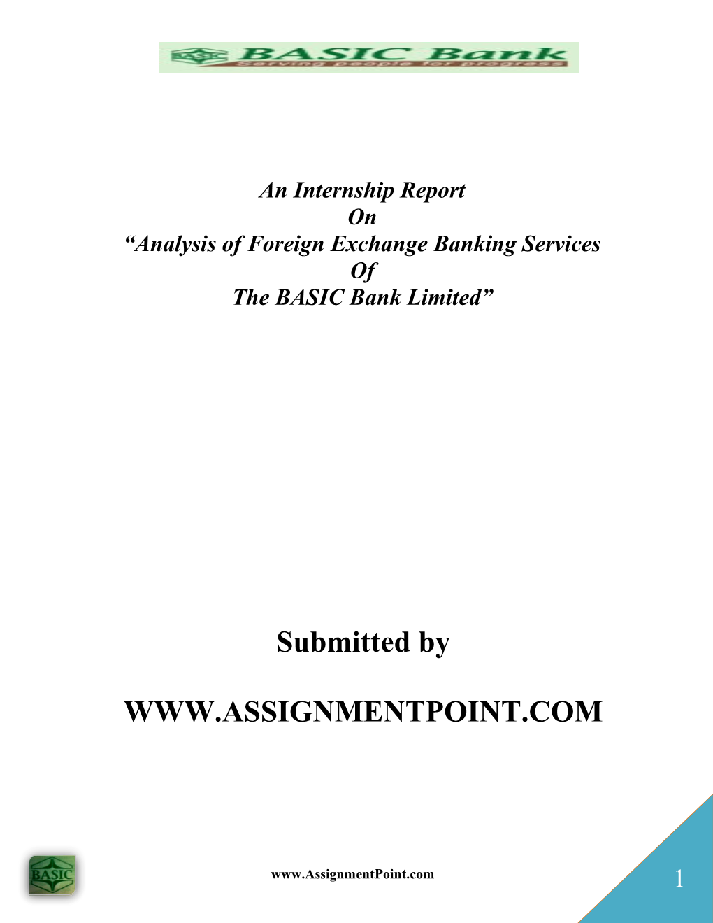 Analysis of Foreign Exchange Banking Services