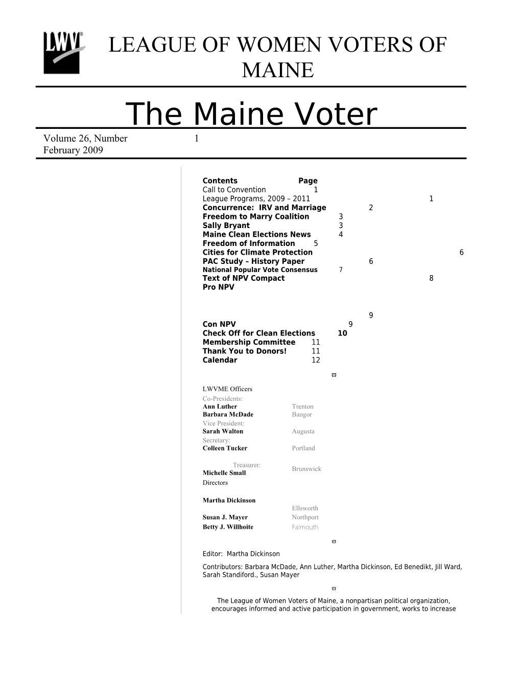 League of Women Voters of Maine s1