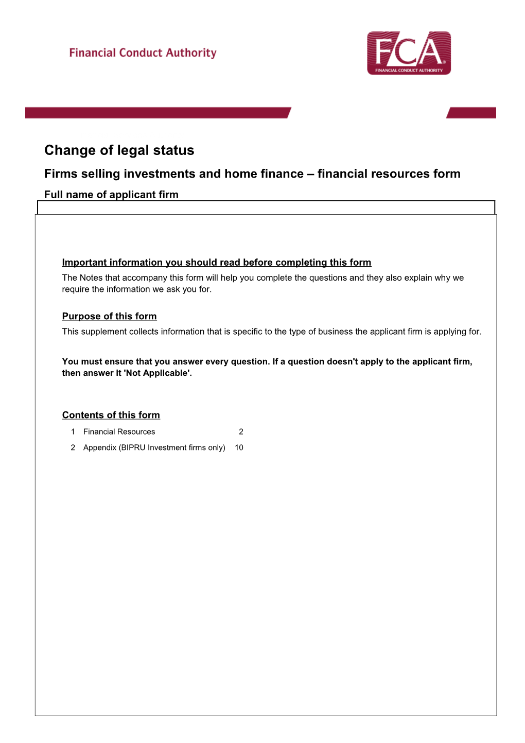 Investment and Mortgages Supplement