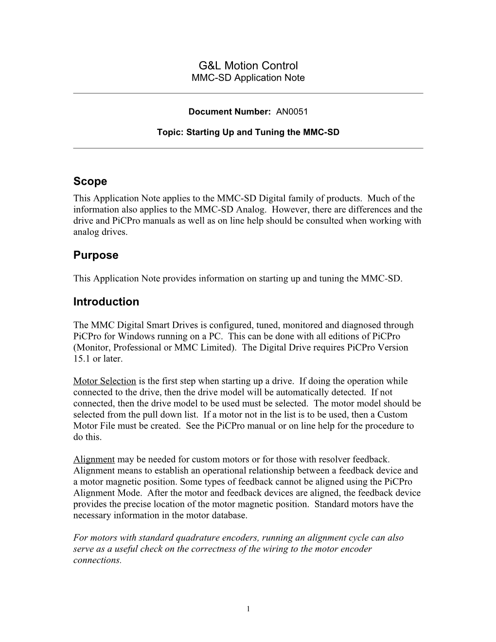 Topic: Starting up and Tuning the MMC-SD