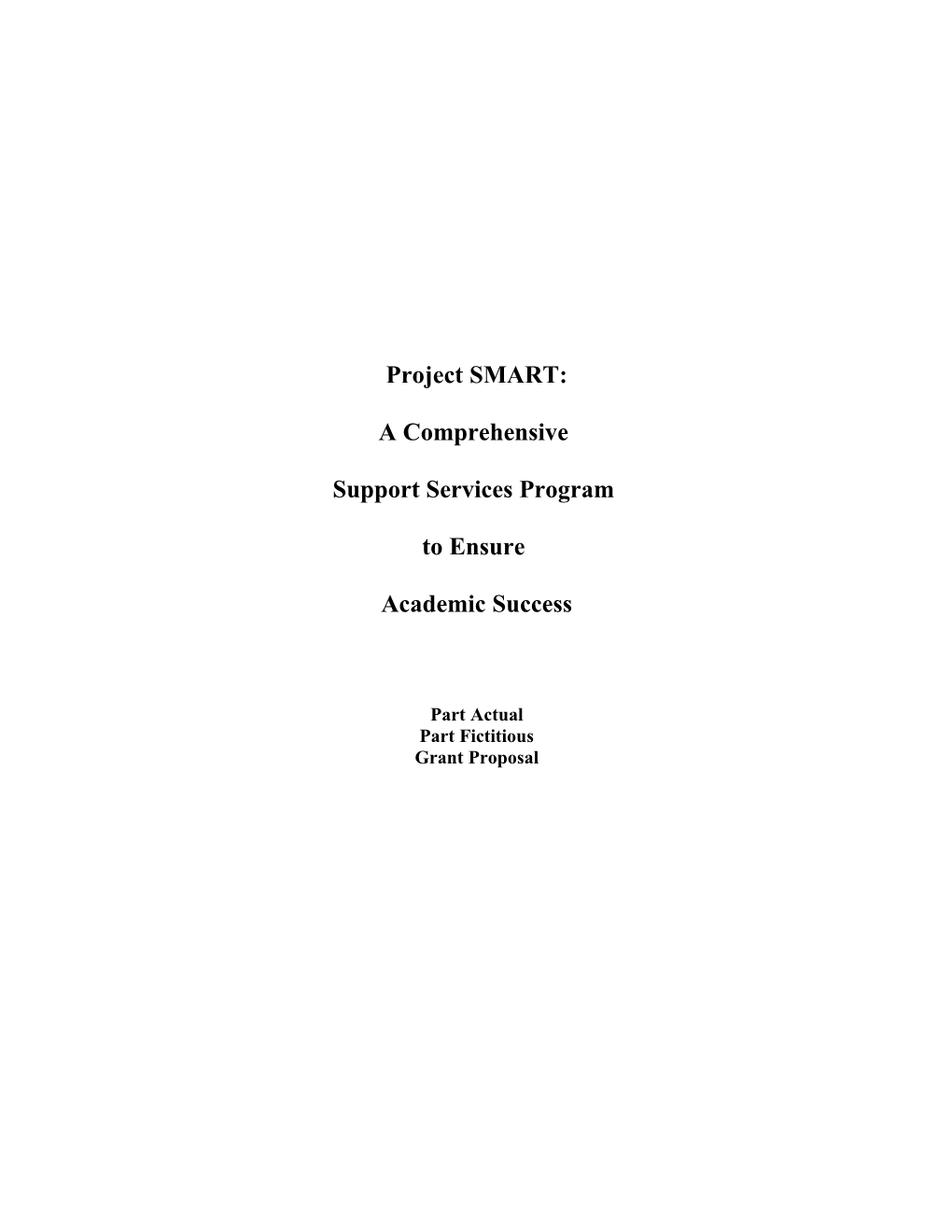 Support Services Program