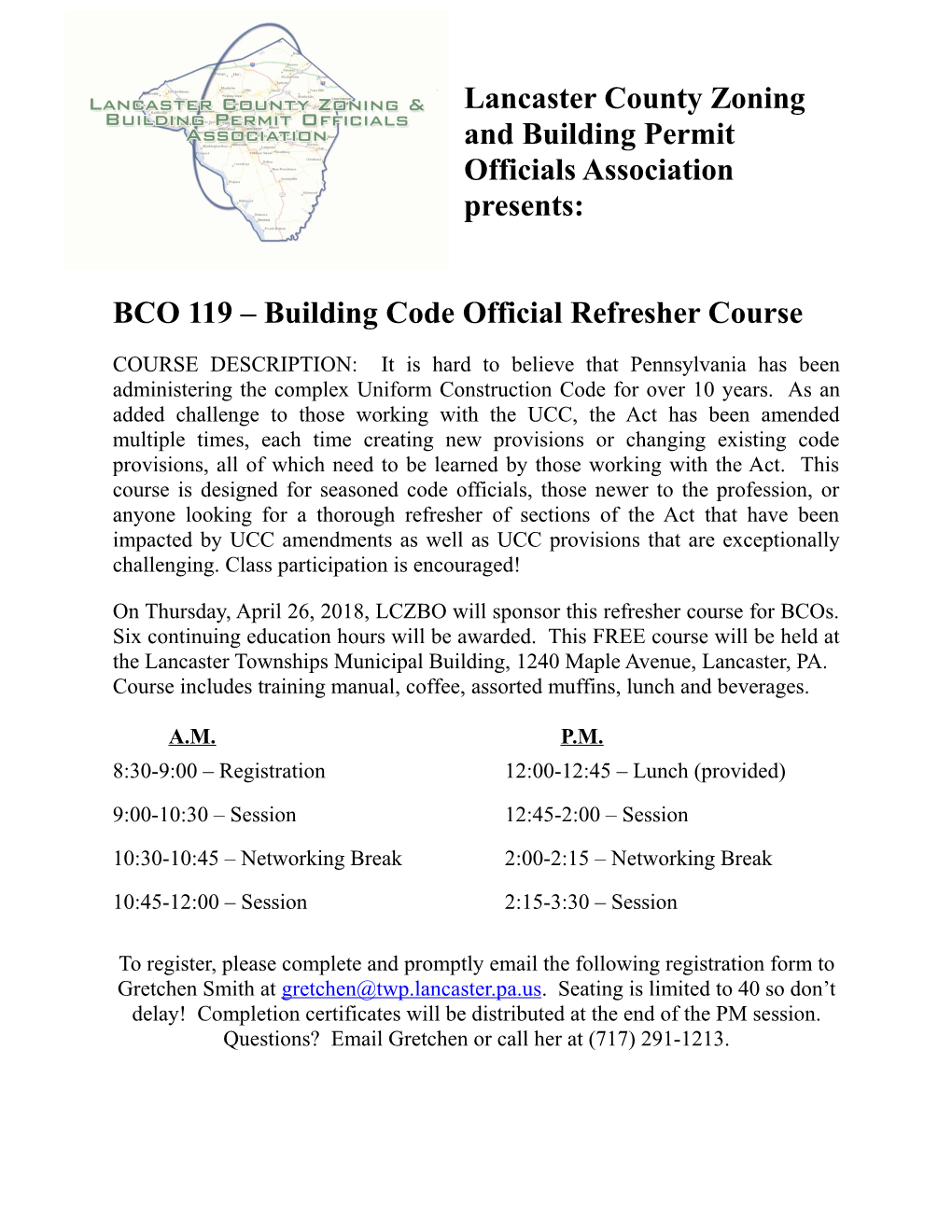 BCO 119 Building Code Official Refresher Course