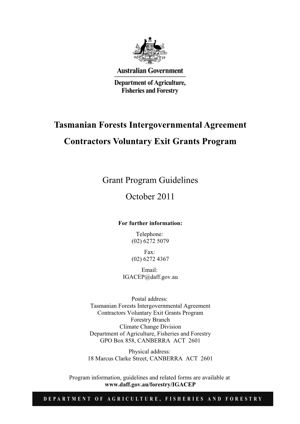 Tasmanian Forests Intergovernmental Agreement