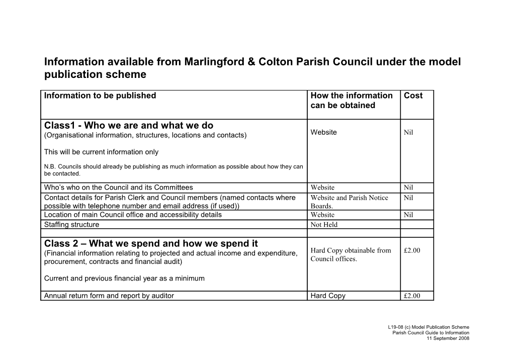 Information Available From s3