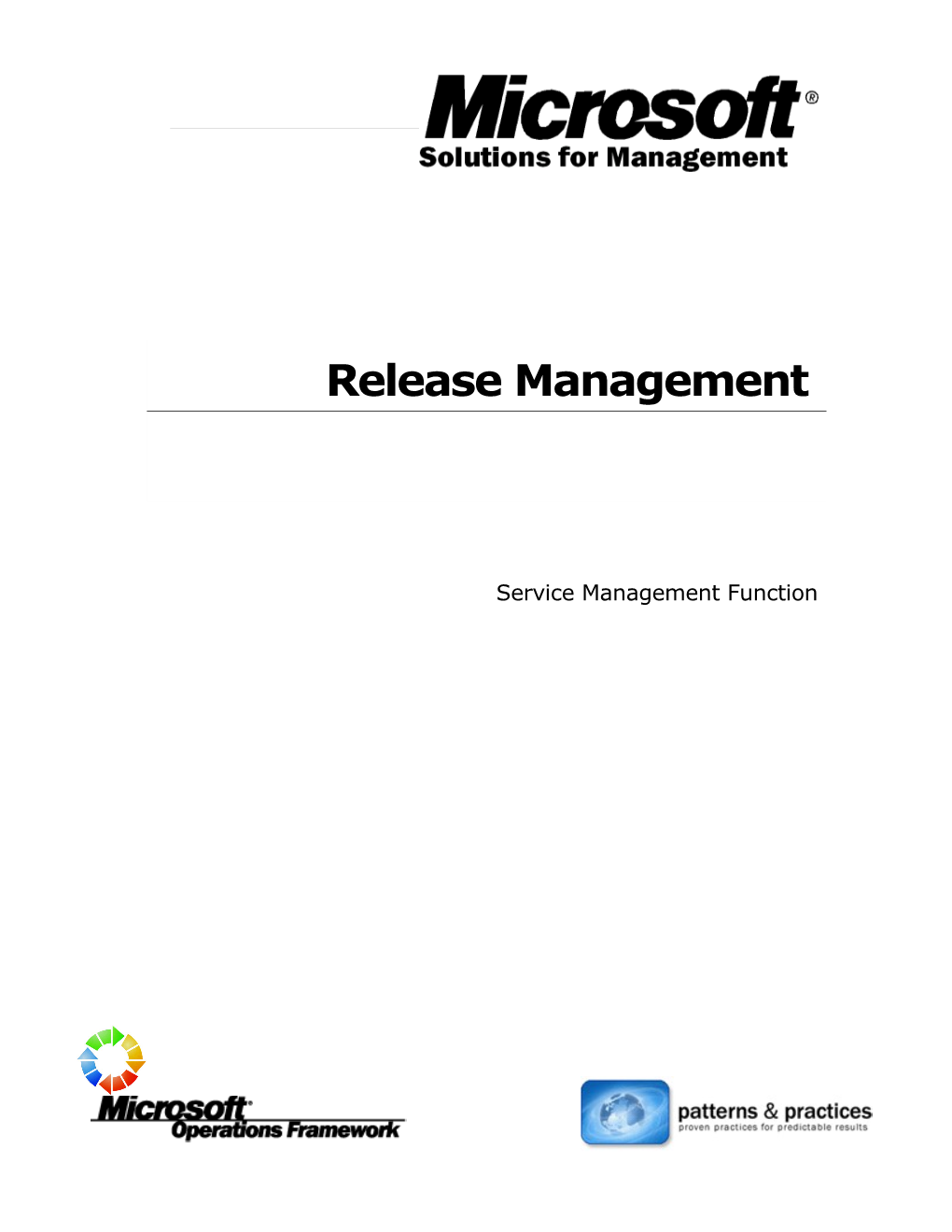 Release Management SMF
