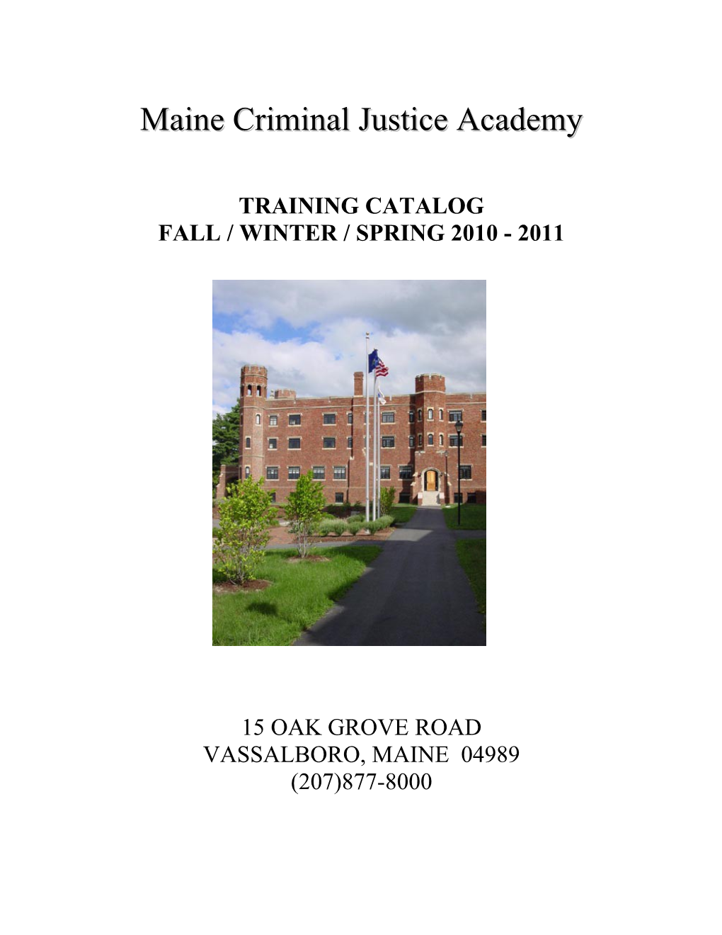Maine Criminal Justice Academy s7