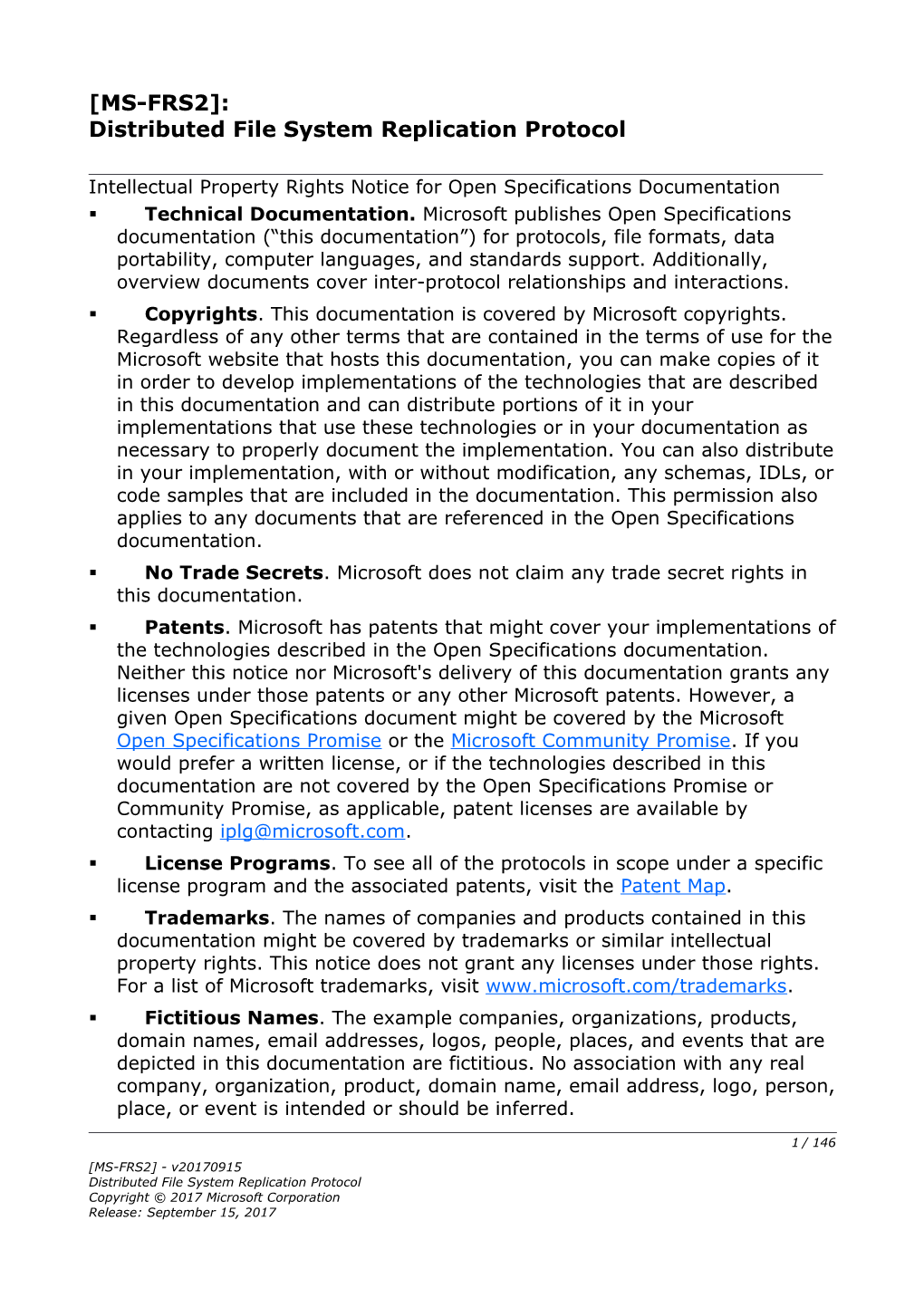 Distributed File System Replication Protocol