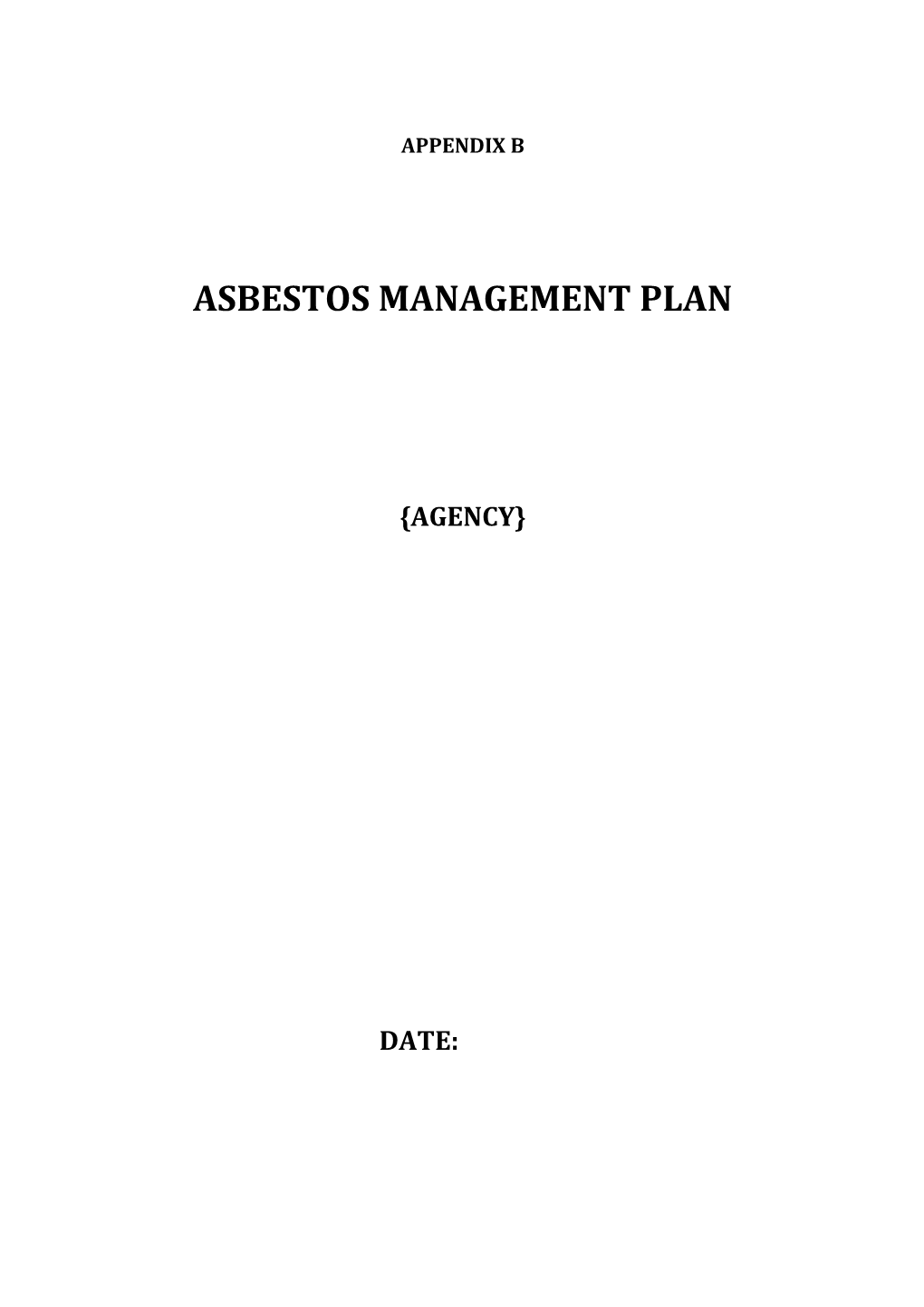 Asbestos Management Plan s1