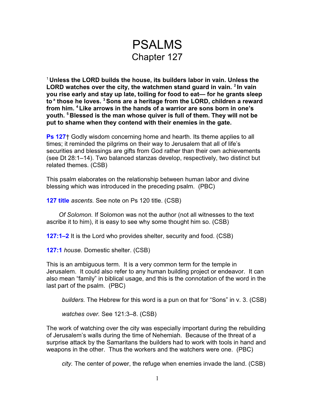 127 Title Ascents. See Note on Ps 120 Title. (CSB)