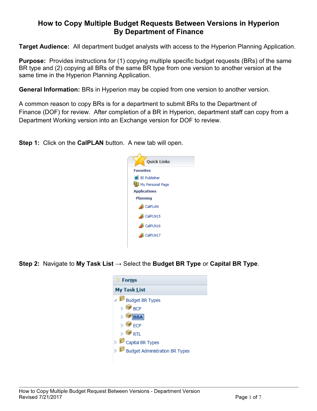 How to Copy Multiple Budget Requests Between Versions in Hyperion