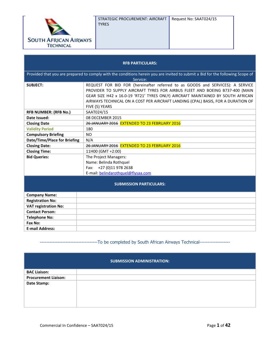 Strategic Procurement: Aircraft Tyres