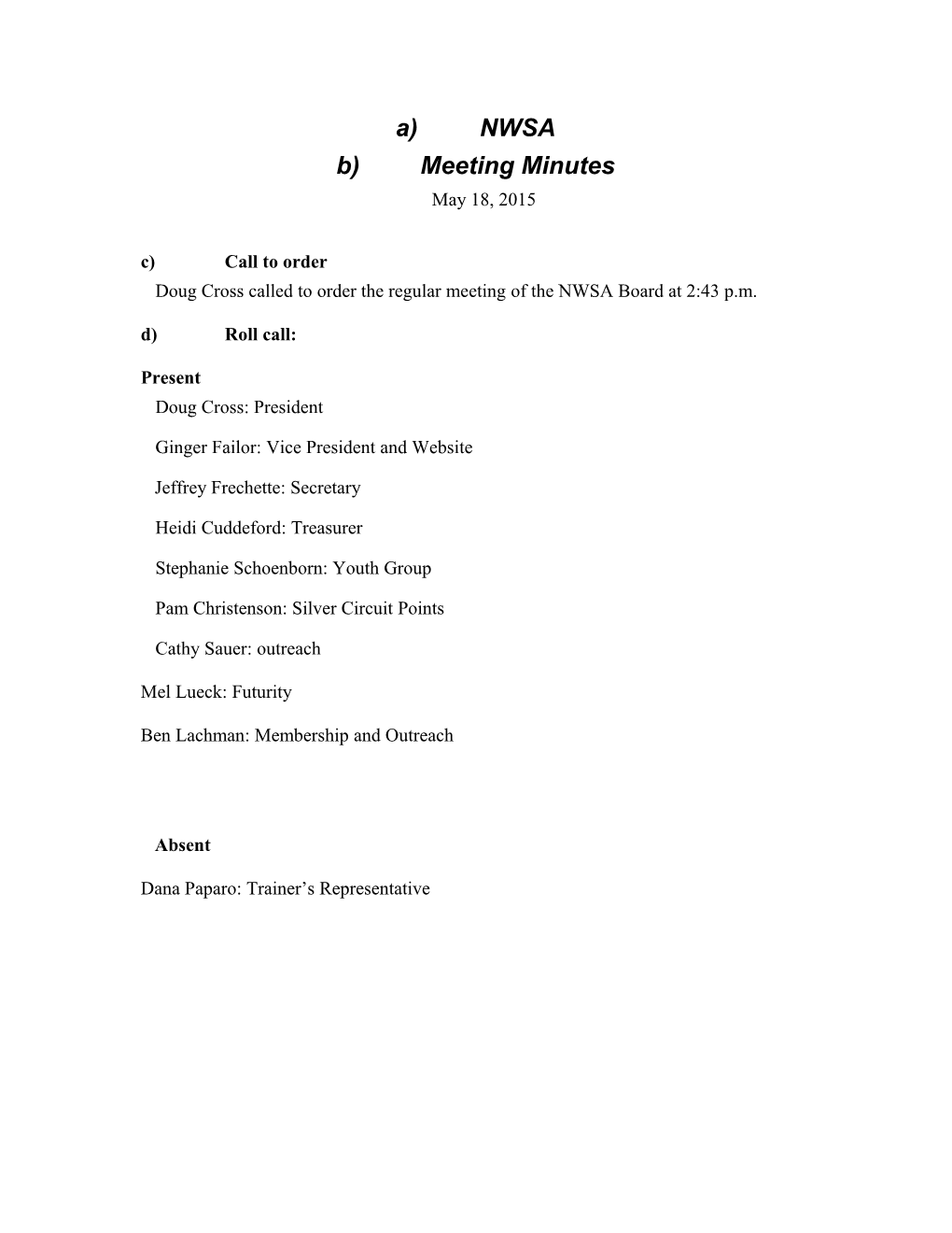 Formal Meeting Minutes s3
