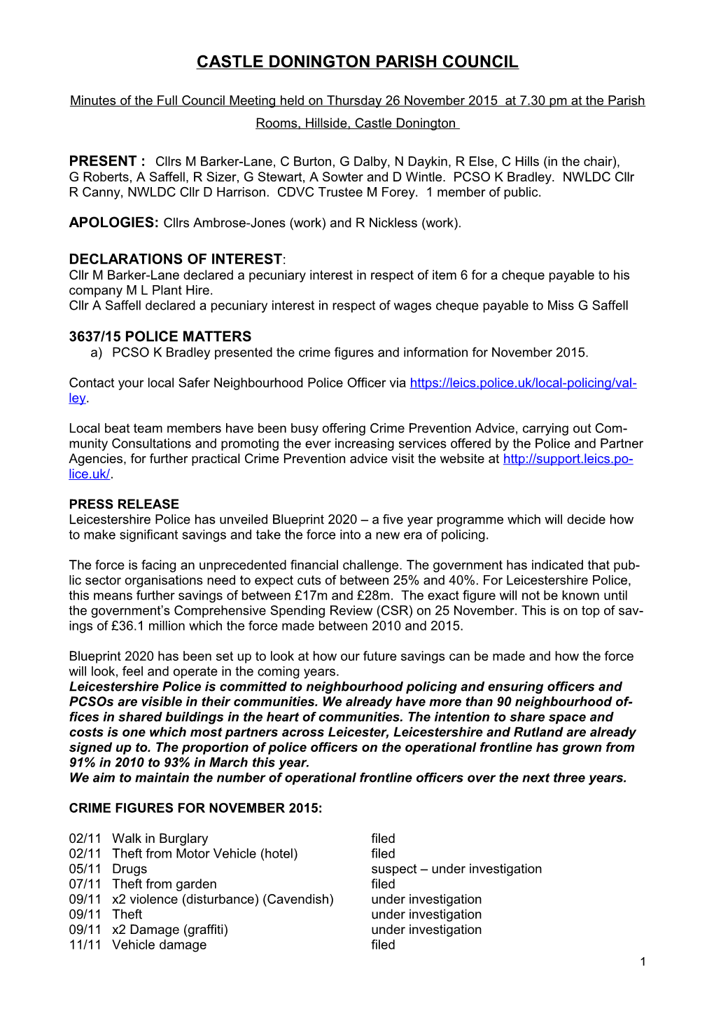 Barrow Upon Soar Parish Council s1